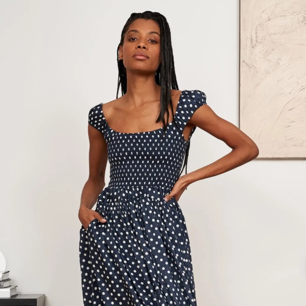 Vivian polka-dot La Ligne dress - S